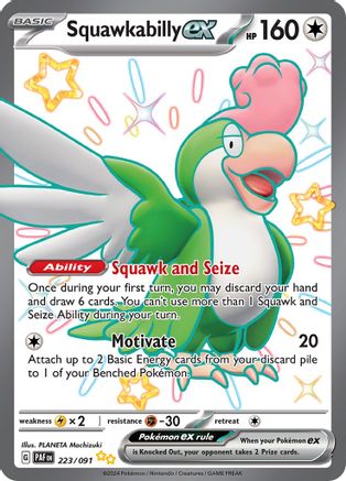 Squawkabilly ex - 223/091 (223) Shiny Ultra Rare Holofoil