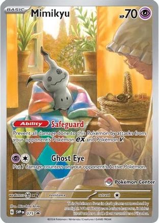 Mimikyu - 075 (Pokemon Center Exclusive) (75) Promo Holofoil