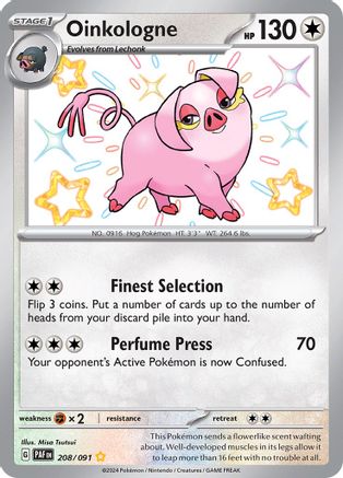 Oinkologne - 208/091 (208) Shiny Rare Holofoil