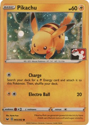 Pikachu - 065/202 (Cosmos Holo) (65) Promo Holofoil