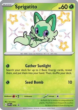 Sprigatito - 076 (76) Promo Holofoil