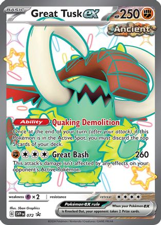 Great Tusk ex - 072 (72) Promo Holofoil