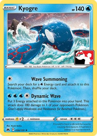 Kyogre (36) Rare Holofoil