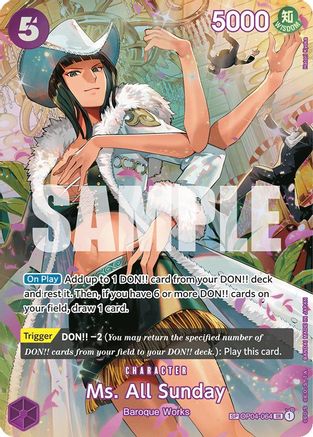 Ms. All Sunday (SP) (OP04-064) - Wings of the Captain Foil (Cabinet-NM)