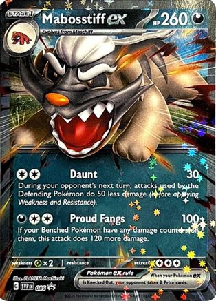 Mabosstiff ex - 086 (86) Promo Holofoil