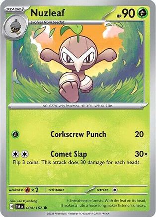 Nuzleaf (4) Common Reverse Holofoil