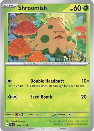 Shroomish (6) Common Reverse Holofoil
