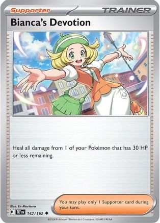 Bianca's Devotion - 142/162 (142) Uncommon Reverse Holofoil