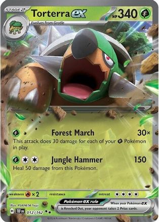 Torterra ex - 012/162 (12) Double Rare Holofoil