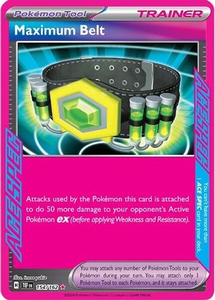 Maximum Belt (154) ACE SPEC Rare Holofoil