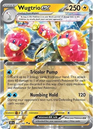 Wugtrio ex - 060/162 (60) Double Rare Holofoil