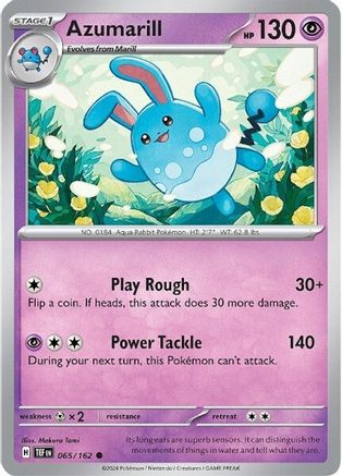 Azumarill (65) Common Reverse Holofoil