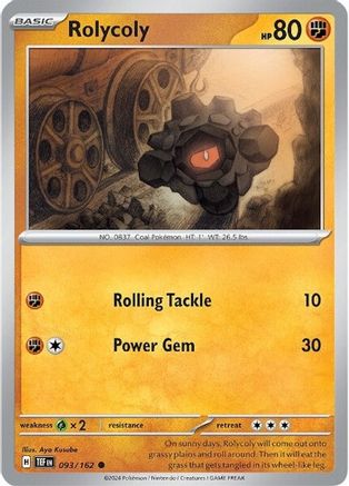 Rolycoly (93) Common Reverse Holofoil