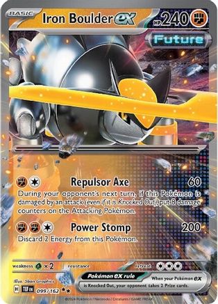 Iron Boulder ex - 099/162 (99) Double Rare Holofoil