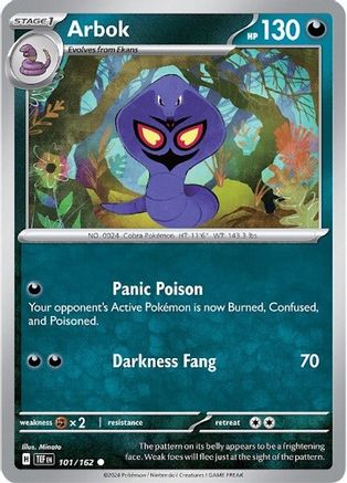 Arbok - 101/162 (101) Common