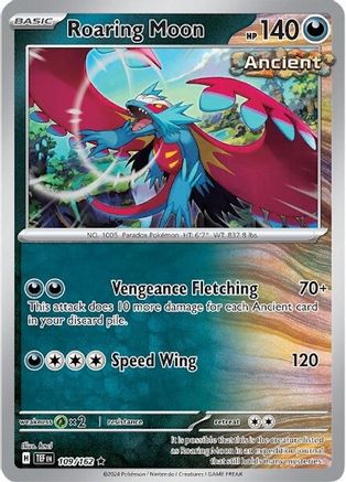 Roaring Moon (109) Rare Reverse Holofoil