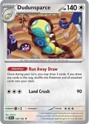 Dudunsparce (129) Rare Holofoil