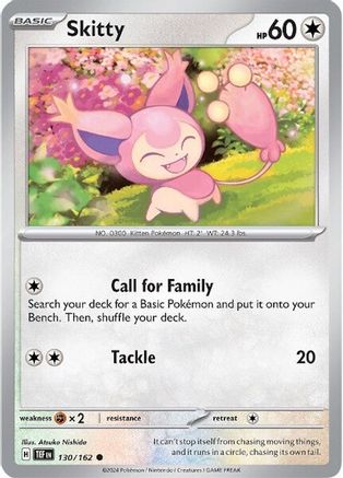 Skitty (130) Common Reverse Holofoil
