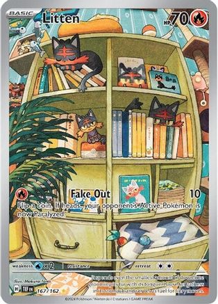 Litten - 167/162 (167) Illustration Rare Holofoil