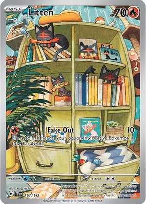 Litten - 167/162 Illustration Rare Holofoil (Cabinet-NM)