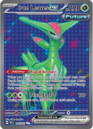 Iron Leaves ex - 186/162 (186) Ultra Rare Holofoil