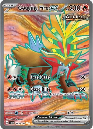 Gouging Fire ex - 188/162 (188) Ultra Rare Holofoil
