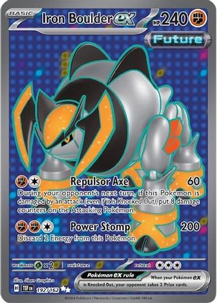 Iron Boulder ex - 192/162 (192) Ultra Rare Holofoil