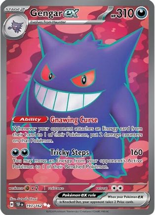 Gengar ex - 193/162 (193) Ultra Rare Holofoil