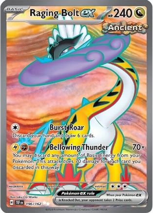 Raging Bolt ex - 196/162 (196) Ultra Rare Holofoil