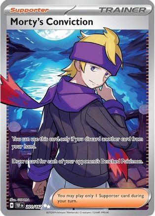 Morty's Conviction - 201/162 (201) Ultra Rare Holofoil