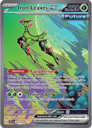 Iron Leaves ex - 203/162 (203) Special Illustration Rare Holofoil