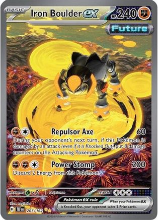 Iron Boulder ex - 207/162 (207) Special Illustration Rare Holofoil