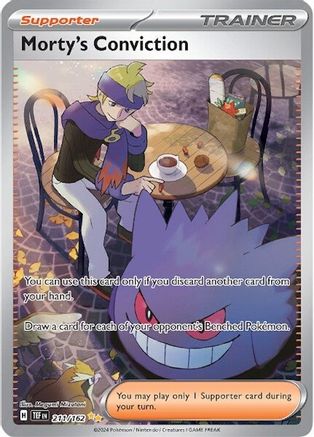 Morty's Conviction - 211/162 (211) Special Illustration Rare Holofoil