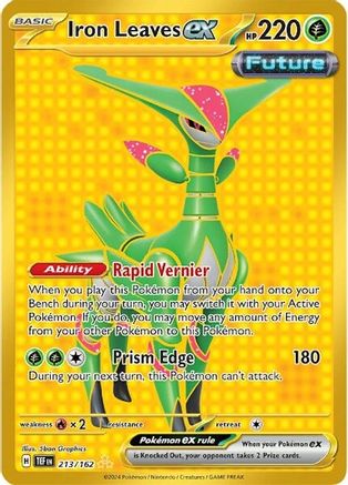 Iron Leaves ex - 213/162 (213) Hyper Rare Holofoil