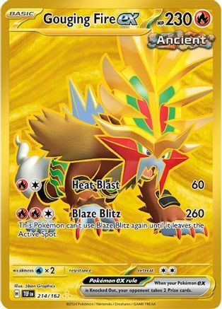 Gouging Fire ex - 214/162 (214) Hyper Rare Holofoil