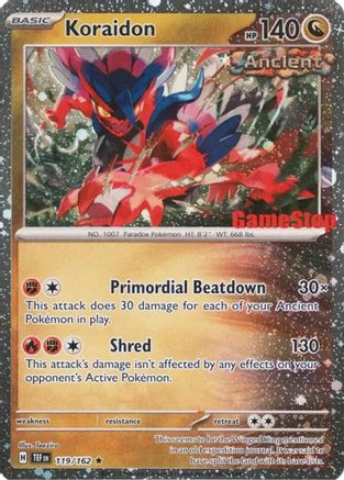 Koraidon (Gamestop Promo) (119) Promo Reverse Holofoil