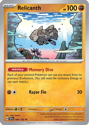 Relicanth - 084/162 (84) Rare