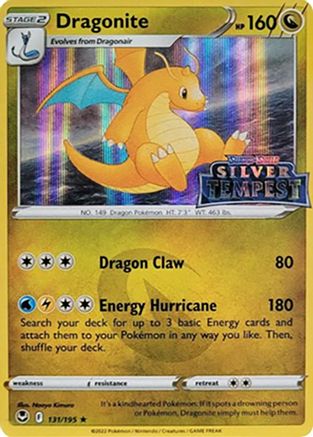 Dragonite (Silver Tempest Stamped) (131) Holo Rare Holofoil
