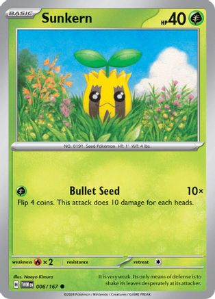 Sunkern (6) Common Reverse Holofoil