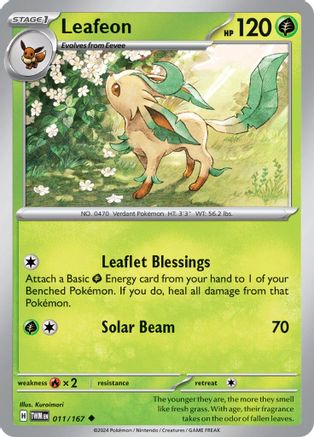 Leafeon (11) Uncommon Reverse Holofoil