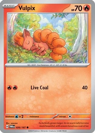 Vulpix (26) Common Reverse Holofoil