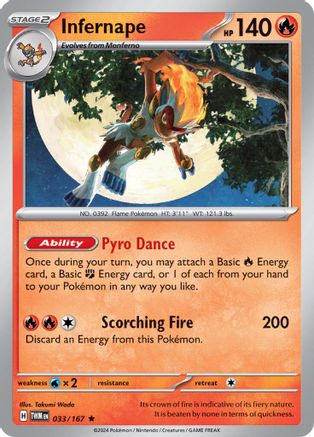 Infernape - 033/167 (33) Rare Holofoil