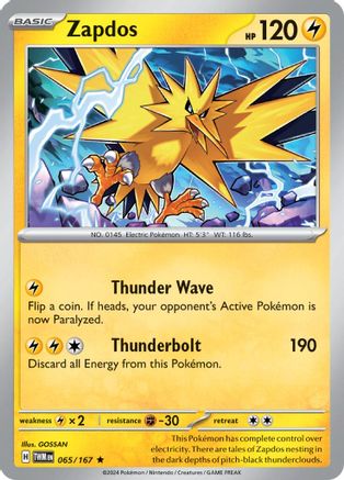 Zapdos (65) Rare Holofoil