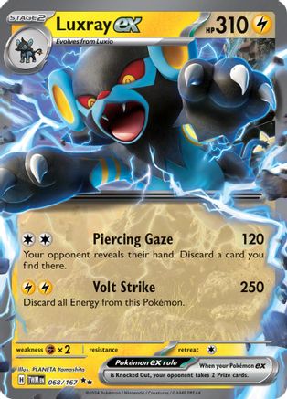 Luxray ex - 068/167 (68) Double Rare Holofoil