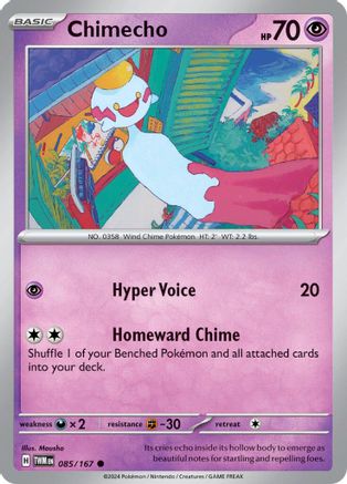 Chimecho - 085/167 (85) Common Reverse Holofoil