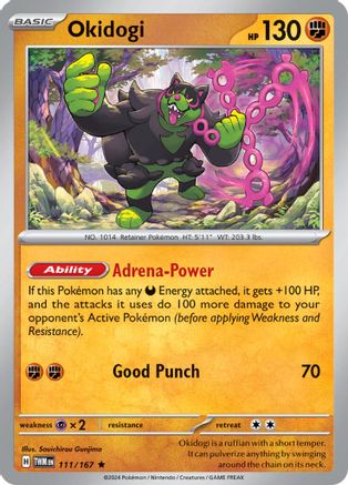 Okidogi (111) Rare Reverse Holofoil