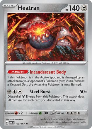 Heatran (123) Rare Holofoil
