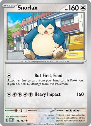 Snorlax (136) Uncommon Reverse Holofoil