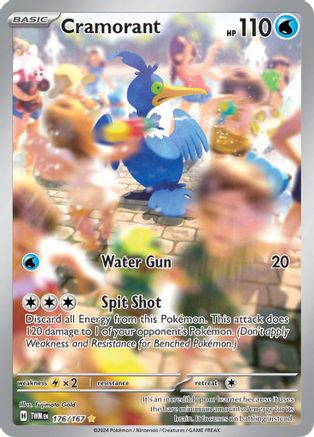 Cramorant - 176/167 (176) Illustration Rare Holofoil