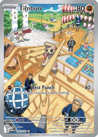 Timburr - 183/167 (183) Illustration Rare Holofoil